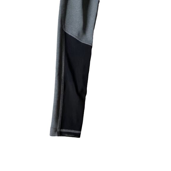 Adidas Design 2 Move High Rise Logo Leggings Sheer Panel XS Gray EUC - Picture 9 of 14